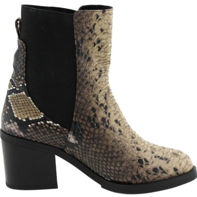 PAYLAN Δερμάτινα Μποτάκια με Χοντρό Τακούνι - Snake Print PAYLAN Δερμάτινα Μποτάκια με Χοντρό Τακούνι - Snake Print