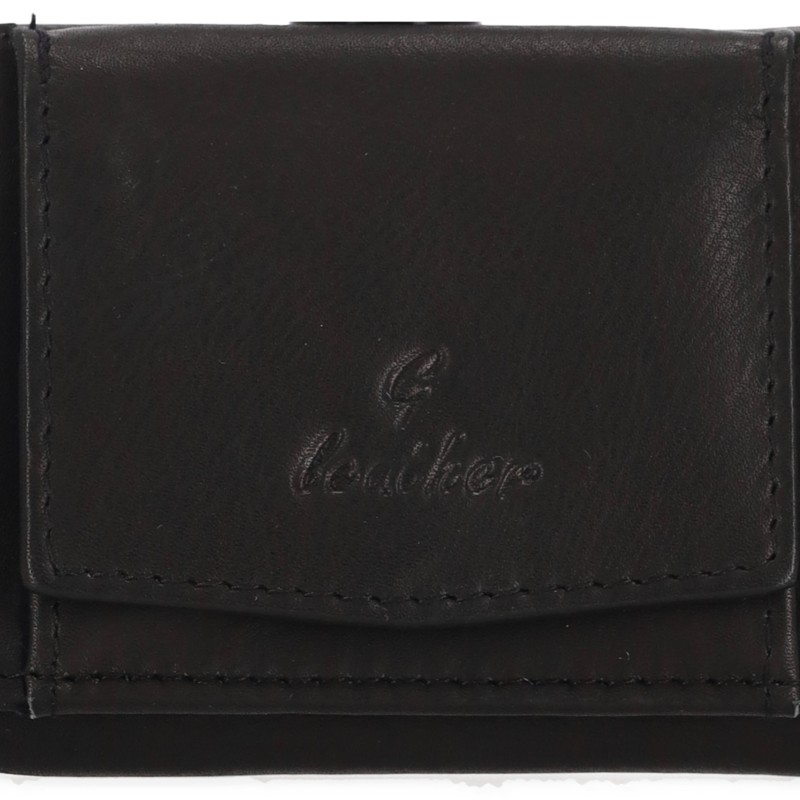 Leather Ανδρικό Δερμάτινο Πορτοφόλι με Κούμπωμα Leather Ανδρικό Δερμάτινο Πορτοφόλι με Κούμπωμα