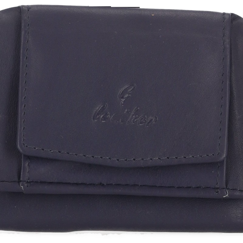 Leather Ανδρικό Δερμάτινο Πορτοφόλι με Κούμπωμα Leather Ανδρικό Δερμάτινο Πορτοφόλι με Κούμπωμα