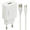 Earldom ES-201 Σετ Φόρτισης 2.1Α Με θύρα USB και Καλώδιο USB σε Micro