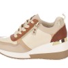 Γυναικεία Sneakers Δερματίνη Πλατφόρμα Δετά