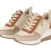 Γυναικεία Sneakers Δερματίνη Πλατφόρμα Δετά