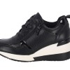Γυναικεία Sneakers Δερματίνη Πλατφόρμα Δετά