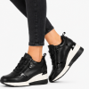 Γυναικεία Sneakers Δερματίνη Πλατφόρμα Δετά