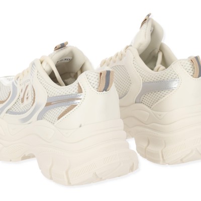 Γυναικεία Sneakers Δίπατα Δετά Υφασμάτινα
