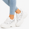 Γυναικεία Sneakers Δίπατα Δετά Υφασμάτινα