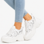 Γυναικεία Sneakers Δίπατα Δετά Υφασμάτινα
