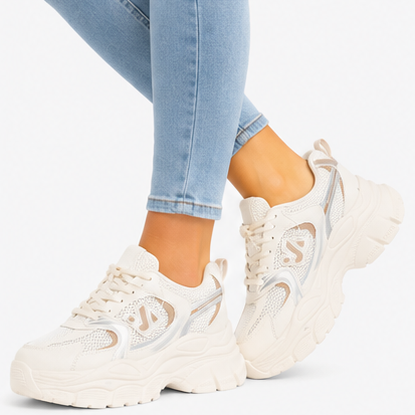 Γυναικεία Sneakers Δίπατα Δετά Υφασμάτινα Γυναικεία Sneakers Δίπατα Δετά Υφασμάτινα