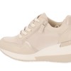 Mplus Γυναικεία Sneakers Δετά σε Εκρού Χρώμα Mplus Γυναικεία Sneakers Δετά σε Εκρού Χρώμα