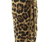 Γυναικείες ψηλές μπότες με χοντρό τακούνι animal print / λεοπάρ - σουέτ Γυναικείες ψηλές μπότες με χοντρό τακούνι animal print / λεοπάρ - σουέτ