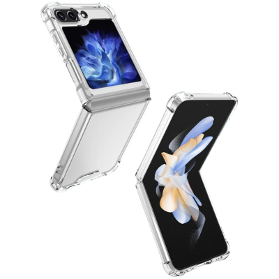 Siipro Back Cover Θήκη Σιλικόνης Διάφανη Με Ενισχυμένες Γωνίες (Samsung Galaxy Z Flip 5)