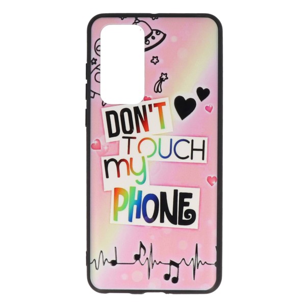 Cookover Back Cover Θήκη Με Σχέδιο Don't Touch My Phone (Huawei P40) Αξεσουάρ Κινητών/Tablet