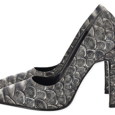 Paylant Γυναικεία Γόβα με Λεπτό Τακούνι σε Animal Print Γκρι