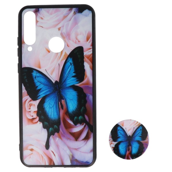 Borofone Back Cover Θήκη Με Σχέδιο Πεταλούδα Και Pop Socket (Huawei Y6p)