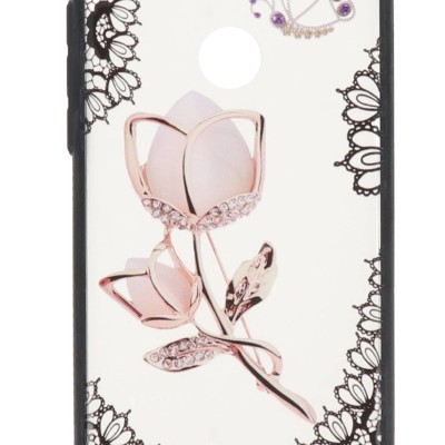 JEL Back Cover Θήκη Διάφανη Με Σχέδιο Λουλούδι (Huawei Y7 2018 & Huawei Y7 Prime 2018 & Huawei Nova 2 Lite & Honor 7c)