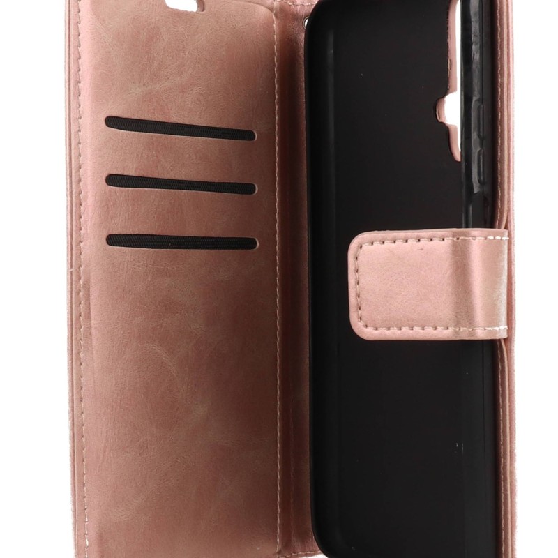 Θήκη Book Wallet Πορτοφόλι Με Μαγνητικό Κούμπωμα Ροζ Χρυσό (Honor 20 & Huawei Nova 5T)