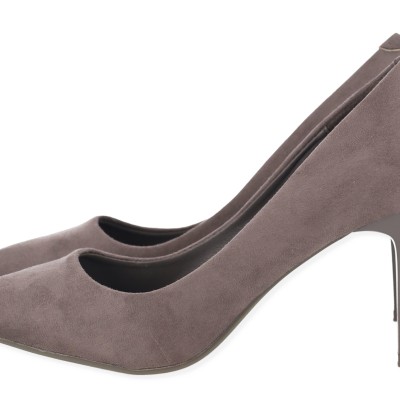 Dame Rose Γυναικεία Γόβα Suede σε Γκρι Χρώμα
