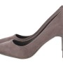 Dame Rose Γυναικεία Γόβα Suede σε Γκρι Χρώμα