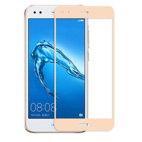 Fullscreen Tempered Glass Χρυσό (Huawei P8 Lite 2017 & Huawei P9 Lite 2017 & Honor 8 Lite)