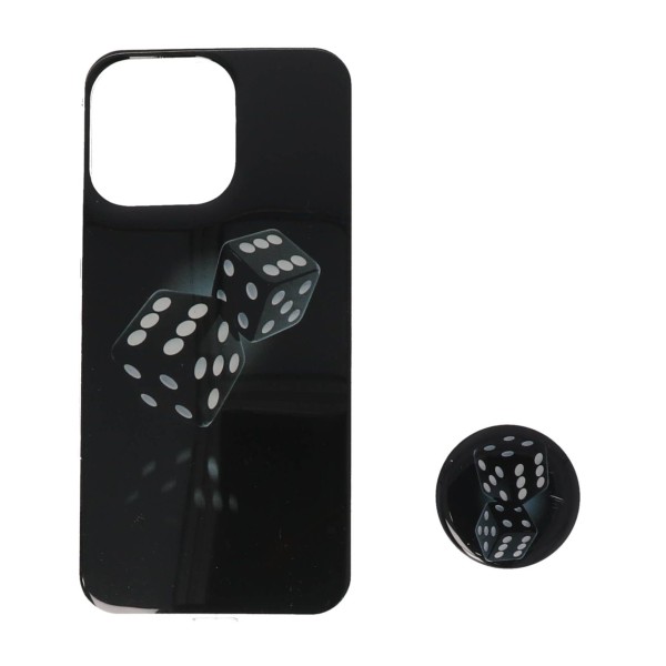 Back Cover Θήκη Με Σχέδιο Ζάρια Και Popsocket (Iphone 15 Pro)