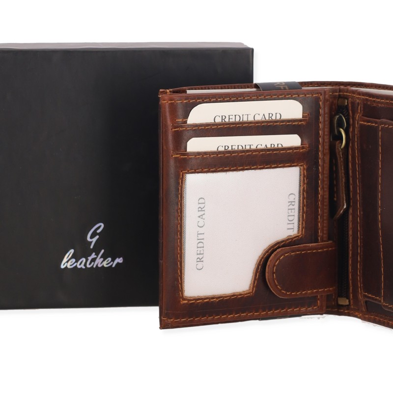Leather Ανδρικό Δερμάτινο Πορτοφόλι RFID PROTECTED