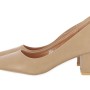 Sweet Shoes Γυναικεία Γόβα Δερματίνη σε Μπεζ Χρώμα