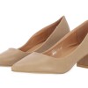Sweet Shoes Γυναικεία Γόβα Δερματίνη σε Μπεζ Χρώμα