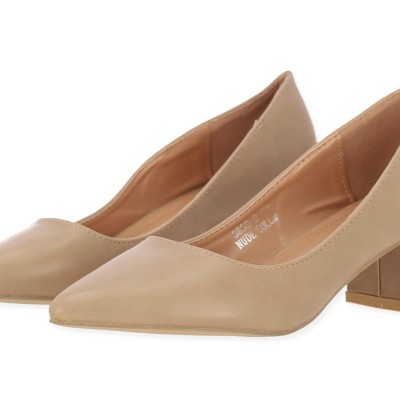 Sweet Shoes Γυναικεία Γόβα Δερματίνη σε Μπεζ Χρώμα Sweet Shoes Γυναικεία Γόβα Δερματίνη σε Μπεζ Χρώμα
