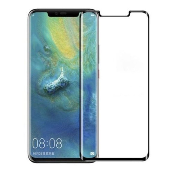 Fullscreen Tempered Glass Μαύρο (Huawei Mate 20 Pro)