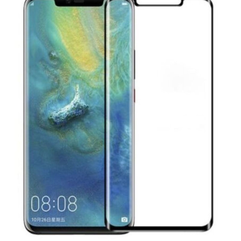 Fullscreen Tempered Glass Μαύρο (Huawei Mate 20 Pro)