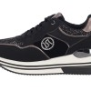 Γυναικεία Sneakers Μαύρα Δερματίνη