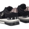 Γυναικεία Sneakers Μαύρα Δερματίνη