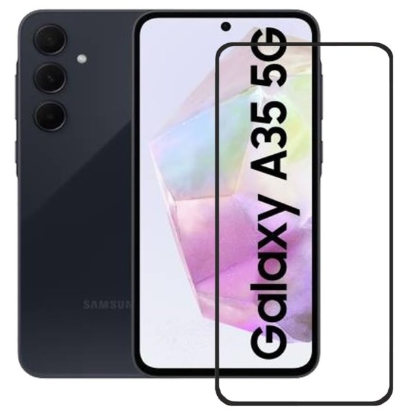 Fullscreen Tempered Glass Μαύρο (Samsung Galaxy A35/ Samsung Galaxy A55) Αξεσουάρ Κινητών/Tablet