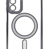 Back Cover Θήκη Σιλικόνης Με Τζαμάκι Κάμερας, Magsafe, Στρασάκια Και Γκλίτερ (Samsung Galaxy A15)
