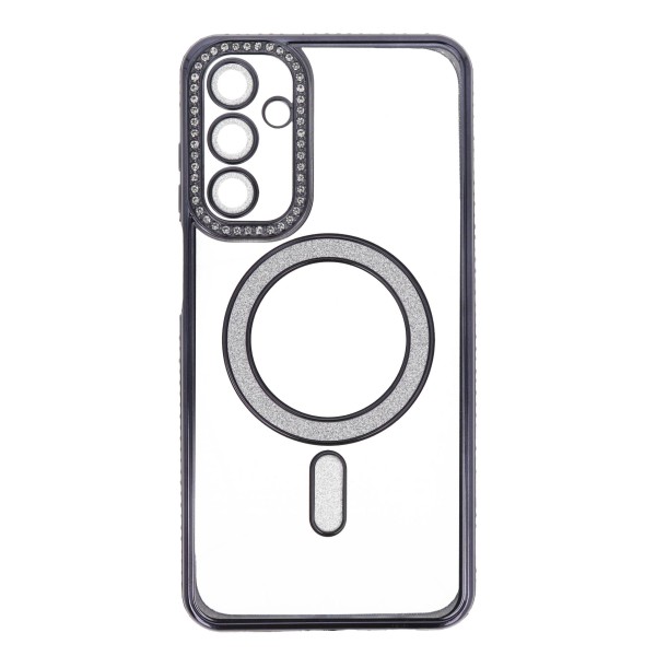 Back Cover Θήκη Σιλικόνης Με Τζαμάκι Κάμερας, Magsafe, Στρασάκια Και Γκλίτερ (Samsung Galaxy A15) Είδη Τεχνολογίας
