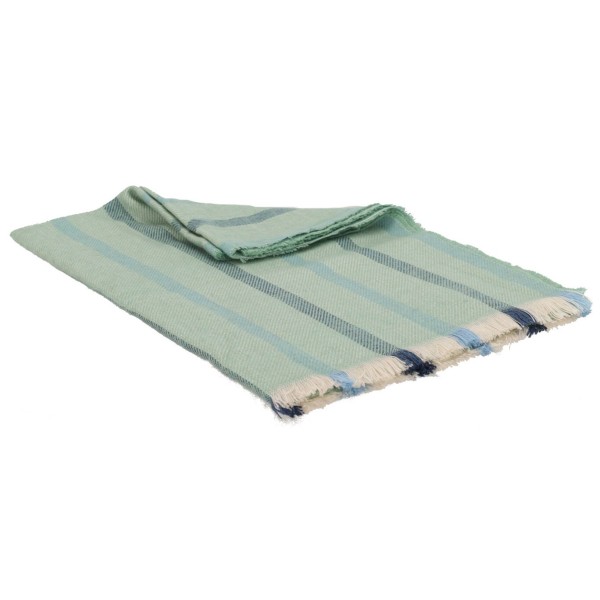 ΟΕΜ Γυναικεία Πασμίνα Σιέλ Με Ρίγες