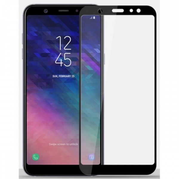 JEL Fullscreen Tempered Glass Μαύρο (Samsung Galaxy A6 2018 & Samsung Galaxy J6 2018)