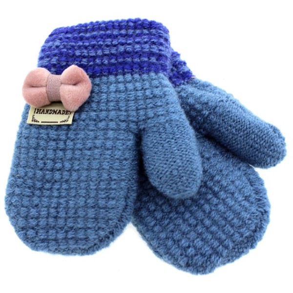 Παιδικά γάντια σε γαλάζιο-μπλε χρώμα