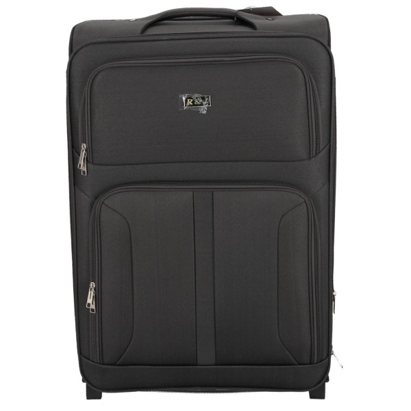 R&J Υφασμάτινη Μεγάλη Βαλίτσα 70 εκ. με 2 Ρόδες