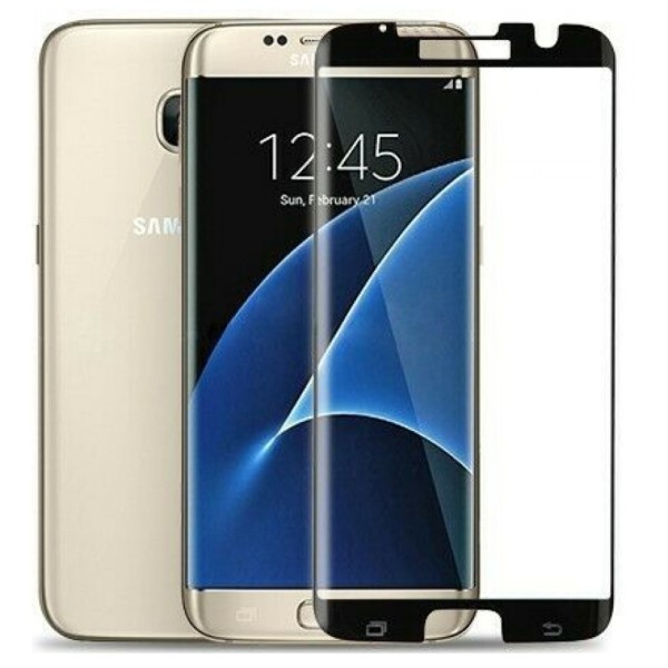Fullscreen Tempered Glass Μαύρο (Samsung Galaxy S7 Edge)