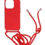 Oba Style Back Cover Θήκη Σιλικόνης Με Ρυθμιζόμενο Κορδόνι Κόκκινο (Iphone 15 Pro)