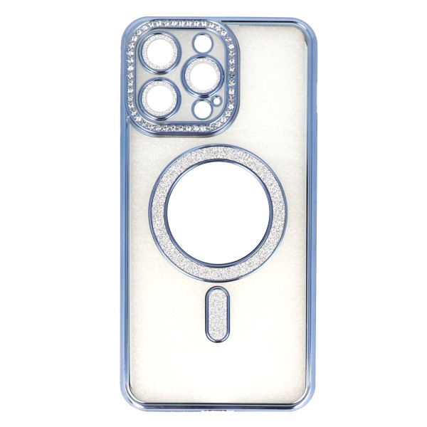 IRIS Back Cover Silicone Case With Camera Glass, Magsafe, Rhinestones And Glitter (Iphone 16 Pro) IRIS Back Cover Silicone Case With Camera Glass, Magsafe, Rhinestones And Glitter (Iphone 16 Pro)