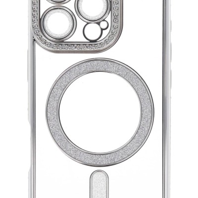 IRIS Back Cover Θήκη Σιλικόνης Με Τζαμάκι Κάμερας, Magsafe, Στρασάκια Και Γκλίτερ (Iphone 16 Pro)