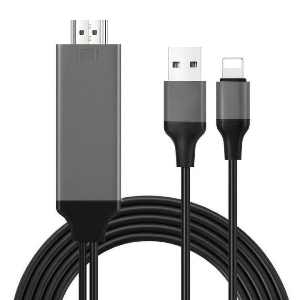 Καλώδιο HDMI Σε Lightning Kαι USB 2m 1080p Αξεσουάρ Κινητών/Tablet