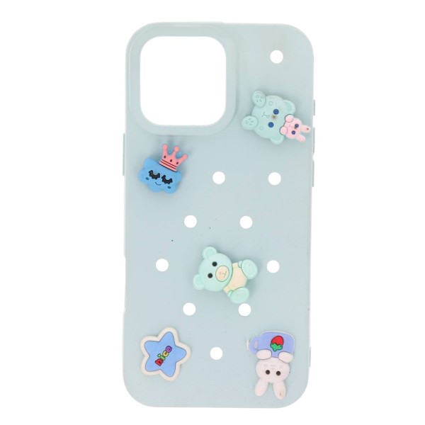 Cookover Back Cover Θήκη Σιλικόνης Crocs Με Charms Βεραμάν (Iphone 16 Pro Max)