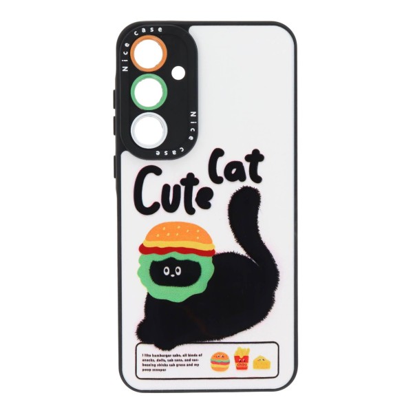 Cookover Back Cover Θήκη Με Σχέδιο Cute Cat (Samsung Galaxy A55)