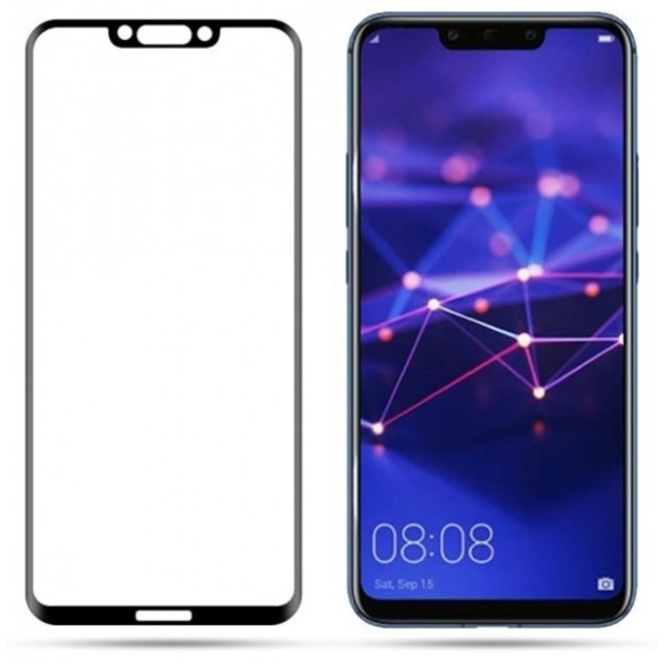 Fullscreen Tempered Glass Μαύρο (Huawei Mate 20 Lite & Huawei P Smart Plus & Huawei Nova 3i) Αξεσουάρ Κινητών/Tablet