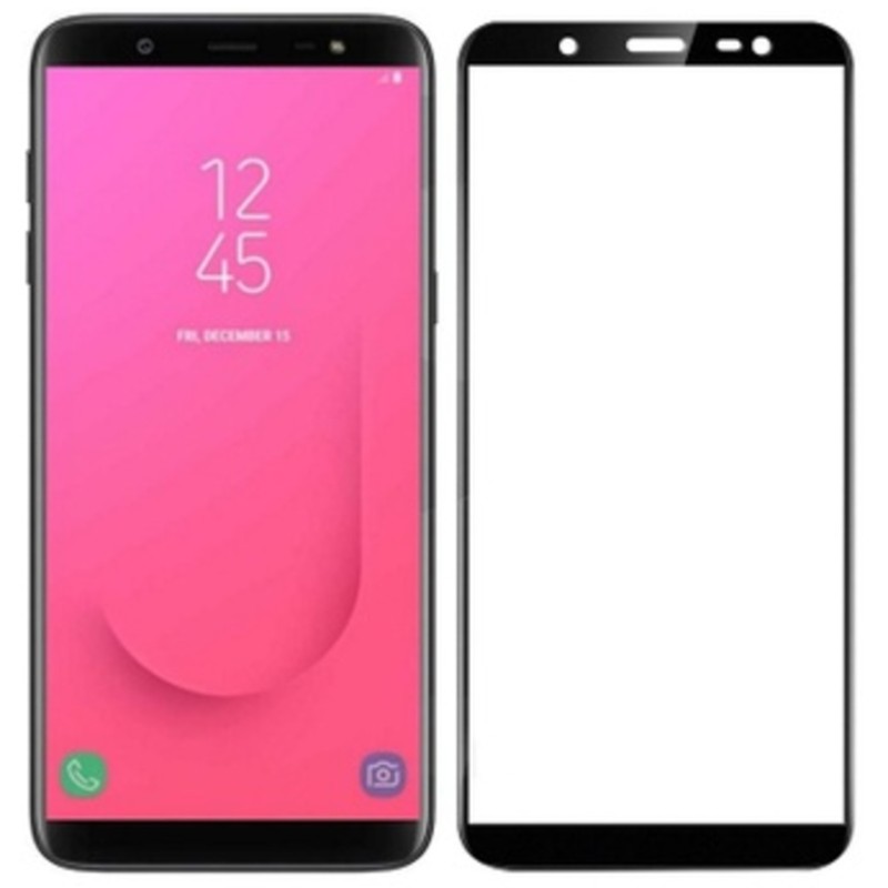 Fullscreen Tempered Glass Μαύρο (Samsung Galaxy J8 2018)