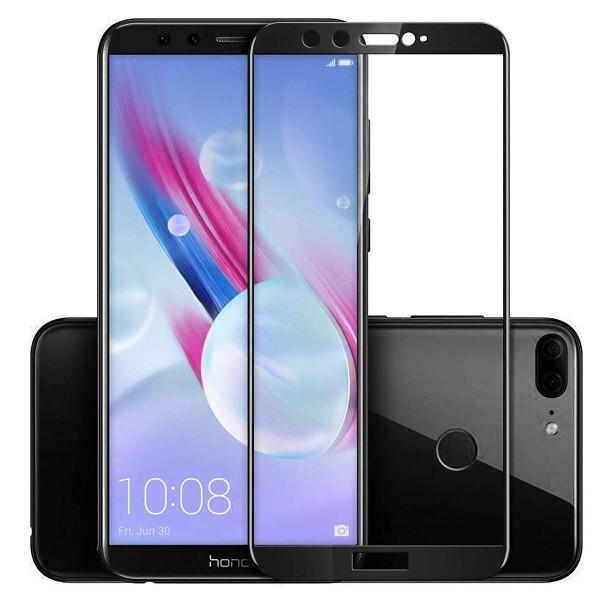 Fullscreen Tempered Glass Μαύρο (Huawei Honor 9 Lite)