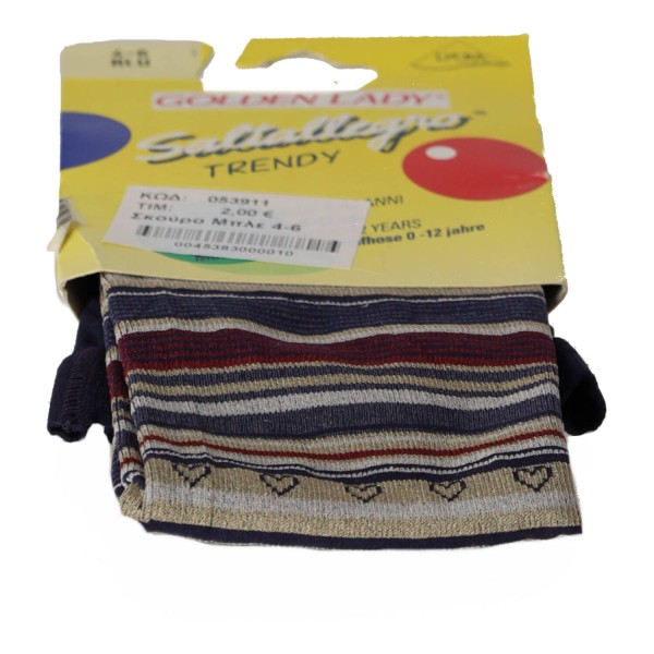 GOLDEN LADY Παιδικό Καλσόν Με Καρδούλες